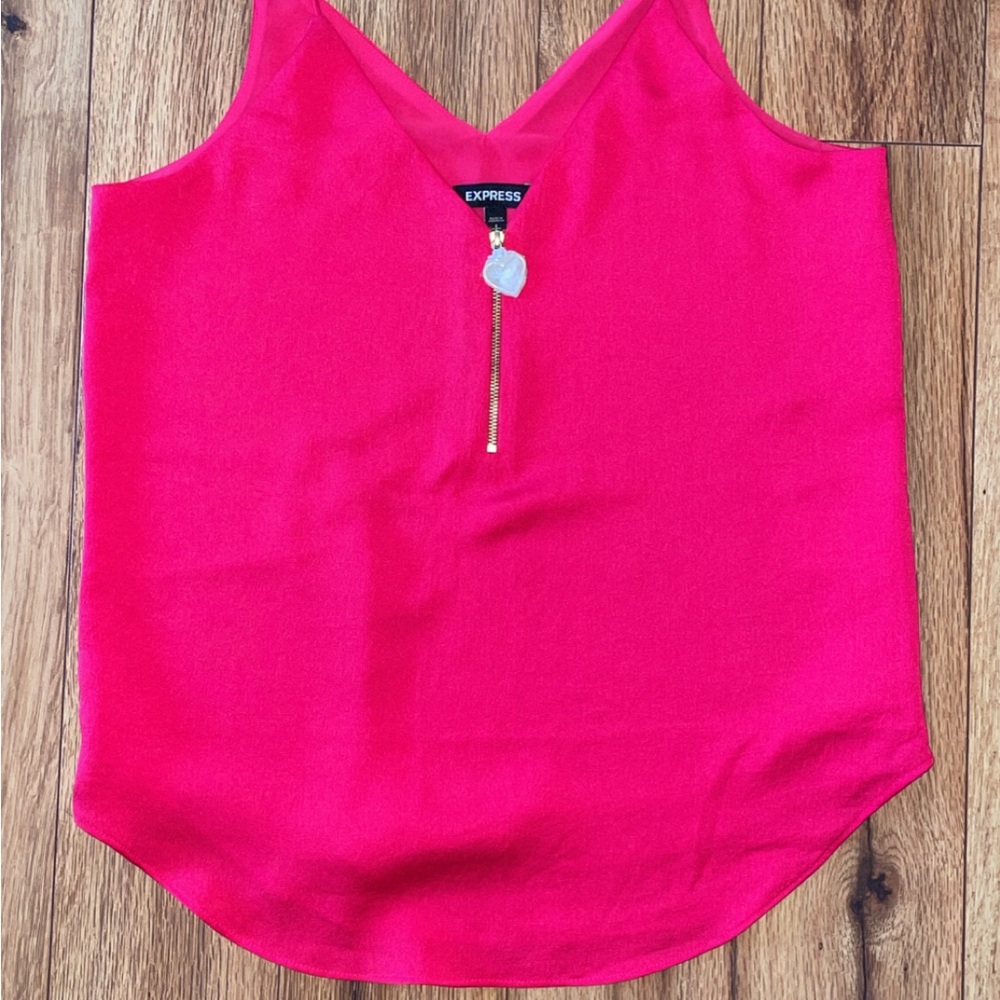 Express Women's Pink Sleeveless Top